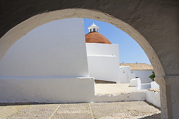 Image showing Church of Santa Eularia  des Riu in Ibiza Spain