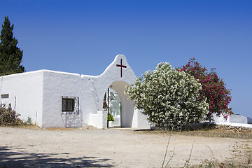 Image showing Cemetery of Santa Eularia  des Riu in Ibiza Spain