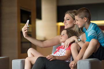 Image showing Family having fun at home