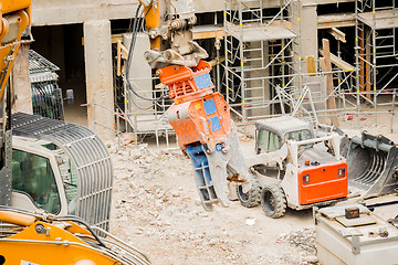 Image showing Demolition site of a building