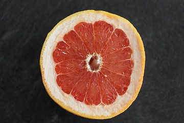 Image showing close up of fresh juicy grapefruit