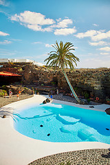 Image showing Jameos del Agua pool in Lanzarote