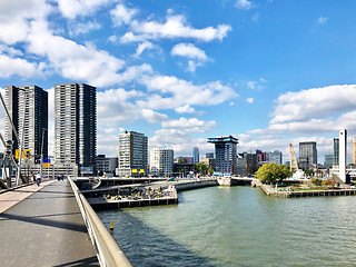 Image showing panoramic view of Rotterdam