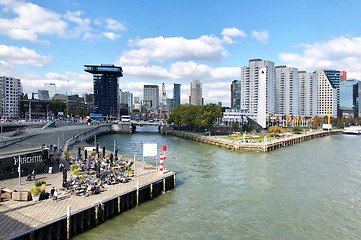 Image showing panoramic view of Rotterdam