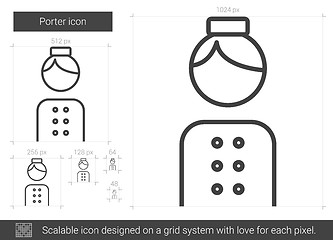 Image showing Porter line icon.