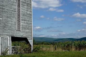 Image showing Barn Detail With Crop Fields