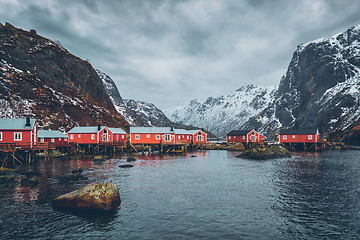 Image showing Nusfjord fishing village in Norway