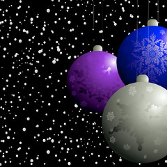 Image showing christmas balbels flurry