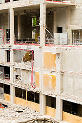 Image showing Demolition site of a building