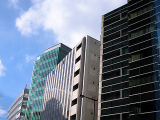 Image showing  Skyscrapers and sky