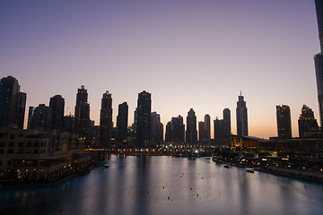 Image showing musical fountain in Dubai