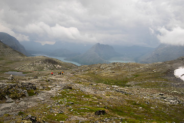 Image showing Mountain hiking in Norway