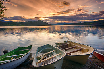 Image showing Romantic lake landscape in europe