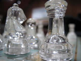 Image showing Chess in glass