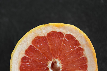 Image showing close up of fresh juicy grapefruit