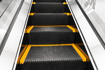 Image showing close up of escalator