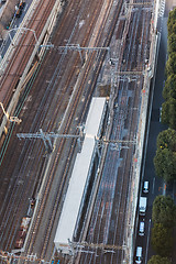 Image showing view of railway in tokyo city, japan