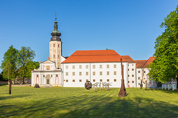 Image showing The Cistercian monastery Kostanjevica na Krki, Slovenia, Europe.