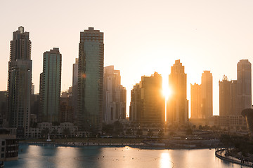 Image showing musical fountain in Dubai