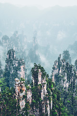 Image showing Zhangjiajie mountains, China