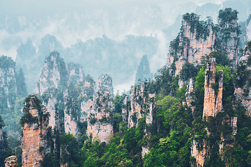 Image showing Zhangjiajie mountains, China