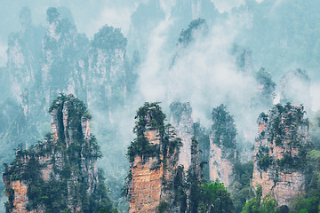 Image showing Zhangjiajie mountains, China