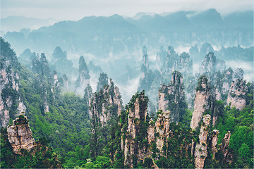 Image showing Zhangjiajie mountains, China