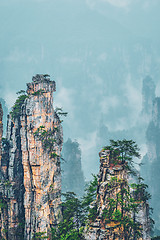 Image showing Zhangjiajie mountains, China