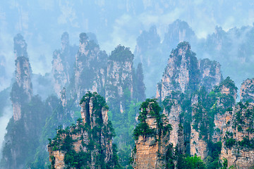 Image showing Zhangjiajie mountains, China