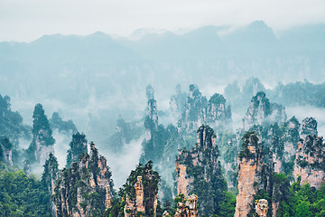 Image showing Zhangjiajie mountains, China