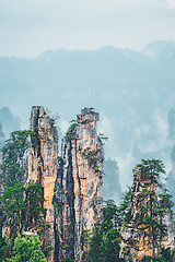 Image showing Zhangjiajie mountains, China