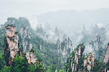 Image showing Zhangjiajie mountains, China