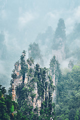 Image showing Zhangjiajie mountains, China