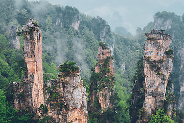 Image showing Zhangjiajie mountains, China