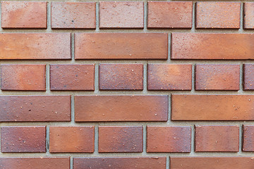 Image showing close up of brick wall texture