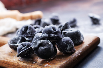 Image showing black pelmeni