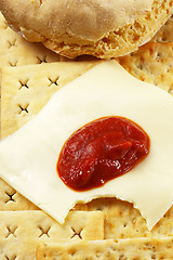 Image showing bread and cheese