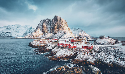 Image showing Hamnoy fishing village on Lofoten Islands, Norway