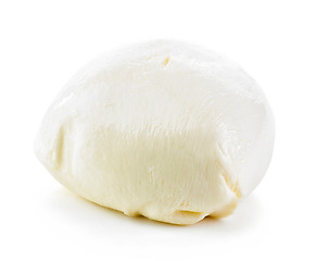 Image showing Mozzarella cheese on white background