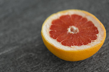 Image showing close up of fresh juicy grapefruit