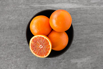 Image showing close up of fresh juicy blood oranges