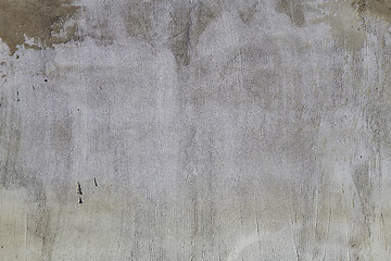 Image showing Smooth concrete surface with traces of plaster