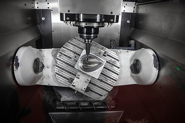 Image showing Metalworking CNC milling machine.