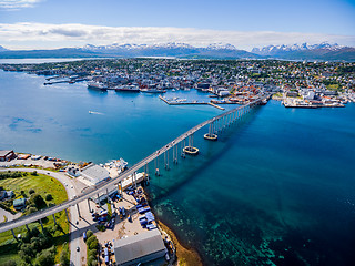 Image showing Atlantic Ocean Road aerial photography.