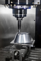 Image showing Metalworking CNC milling machine.