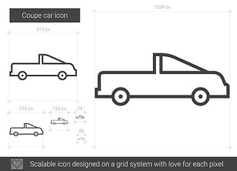 Image showing Coupe car line icon.