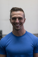 Image showing fitness trainer at the gym