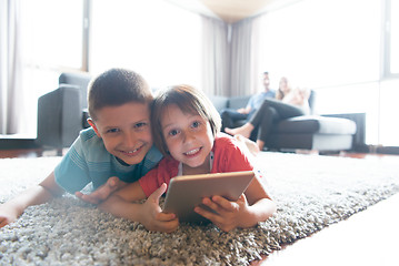 Image showing couple spending time with kids