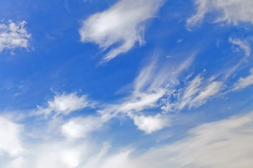 Image showing Blue sky with clouds