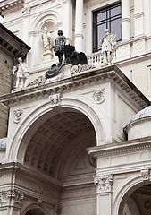 Image showing Entrance of Bergamo cathedral